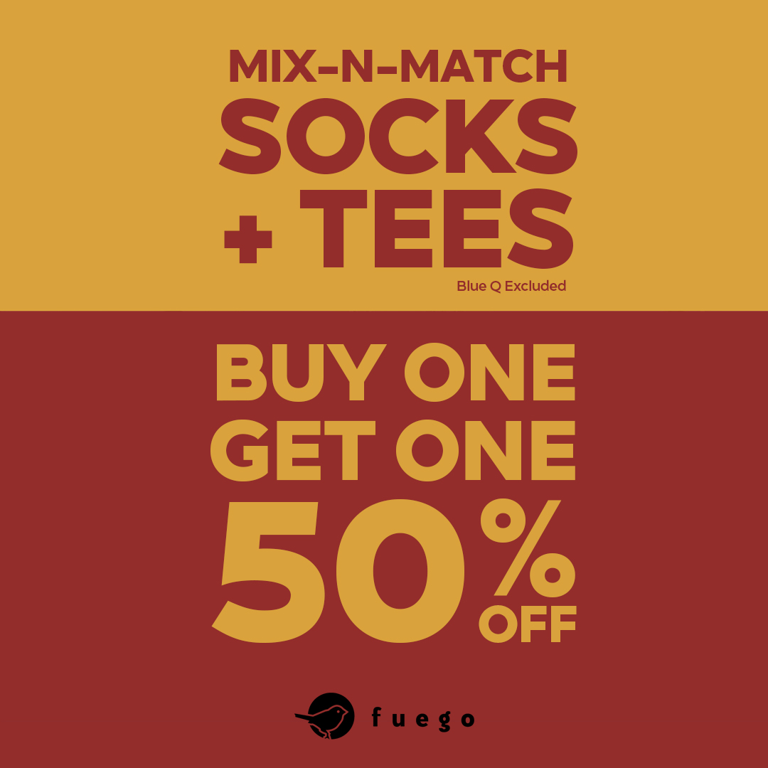 Buy One Get One 50% Off All Tees &amp; Socks (Mix &amp; Match) icon